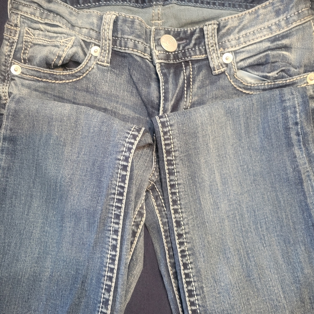 Express Blue Denim Jeans - Picture 2 of 3